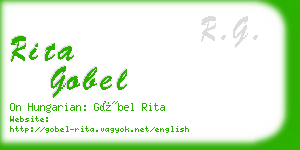 rita gobel business card